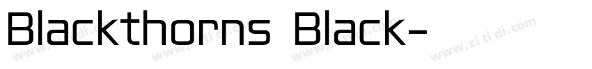 Blackthorns Black字体转换